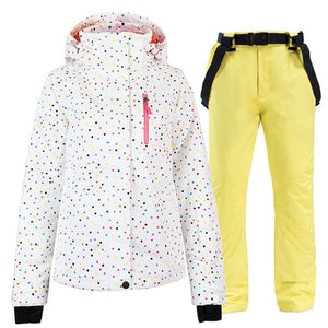 Winter Women Ski Suit Jacket and Pants