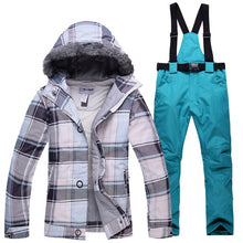 Load image into Gallery viewer, Winter Women Ski Suit Jacket and Pants
