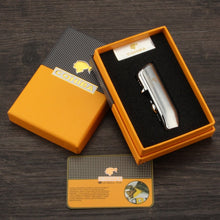 Load image into Gallery viewer, COHIBA 3 Jet Flame Butane Torch With Cigar Punch &amp; Cutter Kit
