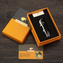 Load image into Gallery viewer, COHIBA 3 Jet Flame Butane Torch With Cigar Punch &amp; Cutter Kit
