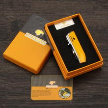 Load image into Gallery viewer, COHIBA 3 Jet Flame Butane Torch With Cigar Punch &amp; Cutter Kit
