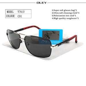 Polarized Metal Frame Sunglasses