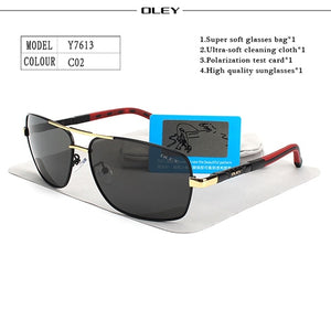 Polarized Metal Frame Sunglasses