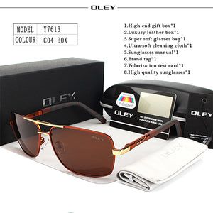 Polarized Metal Frame Sunglasses