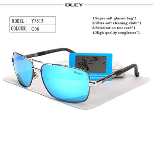 Polarized Metal Frame Sunglasses