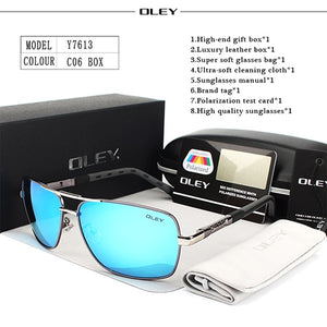 Polarized Metal Frame Sunglasses